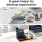 Black Mesh Desk Organizer - 3-Tier Storage with Pencil Holder & Baskets,Office Supplies Organizer for Desktop, Home & School Use