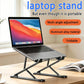 Laptop Stand Aluminum Alloy Anti-Slip Anti-Fall Foldable Height-Adjustable Tablet Stand Suitable for Books and Computers