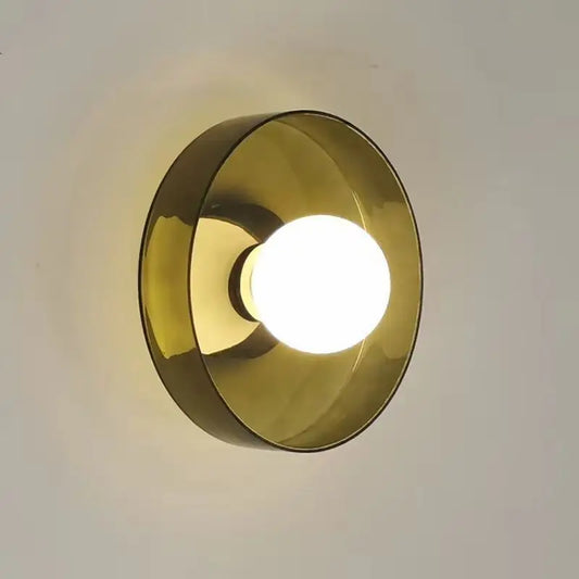 Modern Round Glass Light for Bedroom & Living Room