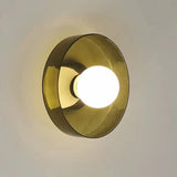 Modern Round Glass Light for Bedroom & Living Room