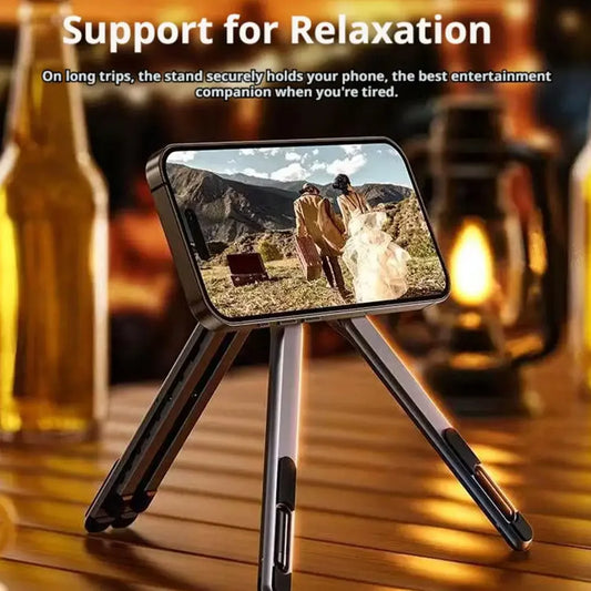 Foldable Magnetic Laptop Stand Aluminum Alloy Portable Adjustable Stand Heat Dissipation Holder Supports Phone Tablet Notebook