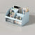 Desk Organizer with 2 Drawers, Plastic Cosmetic Storage, Desktop Organizer Set, Pencil Holder, Perfect for Storage WORLDKPI