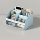 Desk Organizer with 2 Drawers, Plastic Cosmetic Storage, Desktop Organizer Set, Pencil Holder, Perfect for Storage WORLDKPI