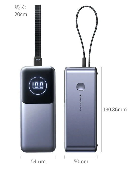 20,000mAh High-Power Power Bank for Laptop & Phone