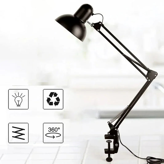 Folding LED Desk Lamp with Adjustable Arm