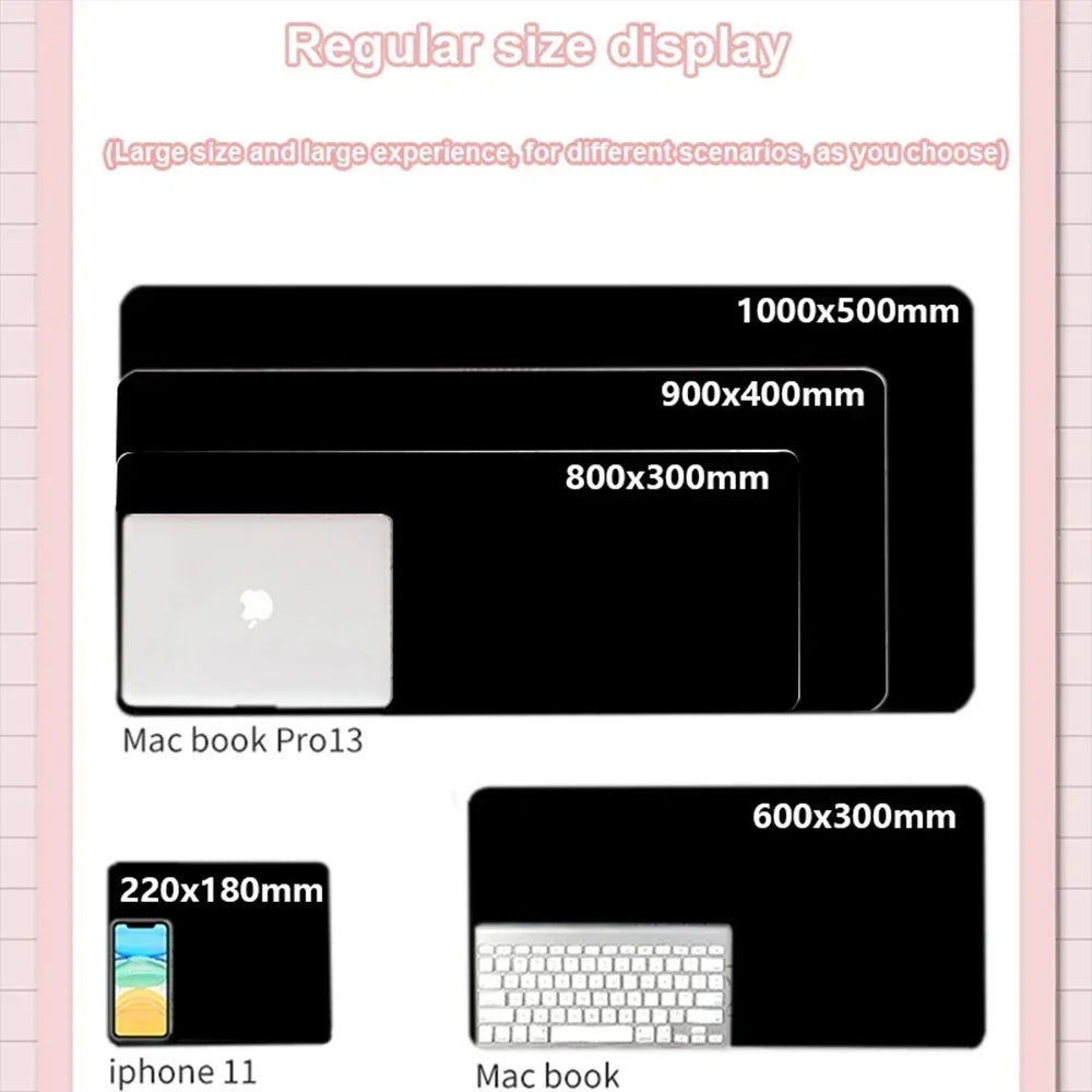 Large Rubber Mouse Pad with Non Slip Base