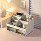 Desk Organizer with 2 Drawers, Plastic Cosmetic Storage, Desktop Organizer Set, Pencil Holder, Perfect for Storage WORLDKPI