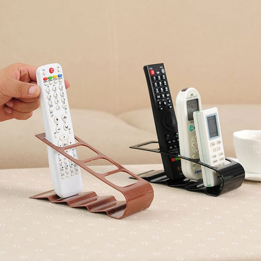 🎁 4 Compartment Remote Control Organizer Creative Desktop Storage Rack Plastic Holder Multi Purpose Desk Organizer (100% off)