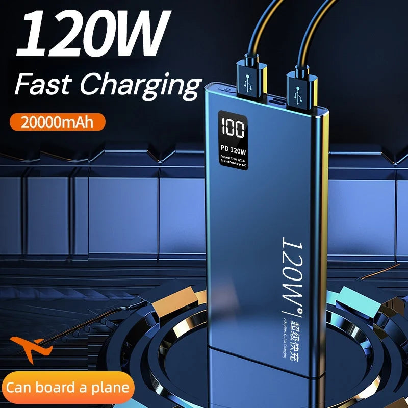 30,000mAh PD 18W/120W Fast Charging Power Bank