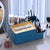 6-Section Desk Organizer - Multifunctional Tissue Box With Remote Holder Plastic Storage For Living Room Kitchen & Office