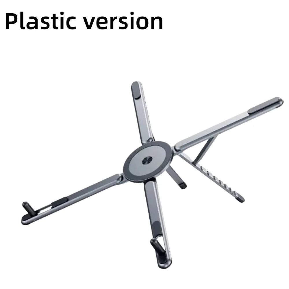 Aluminum Alloy Foldable Magnetic Laptop Stand ABS Plastic Adjustable Stand for Phone Tablet Notebook Heat Dissipation Holder