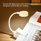 USB Rechargeable Mini LED Clip On Book Light for Reading, Study & Work.