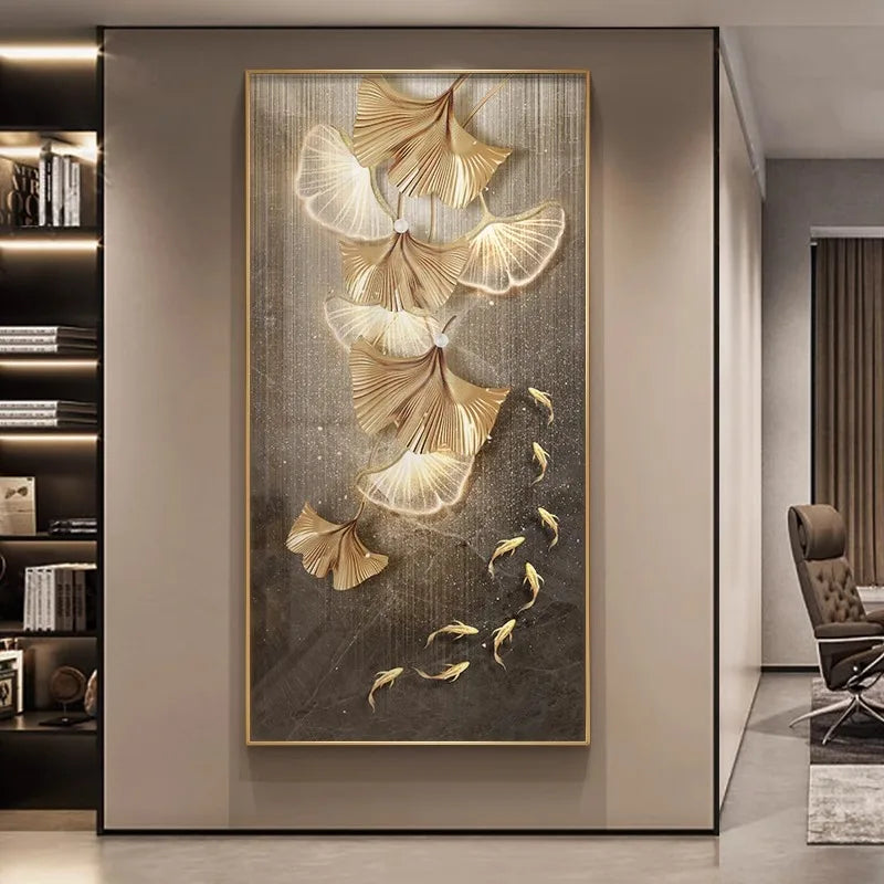 Luxury Wall Art with Ambient Lighting