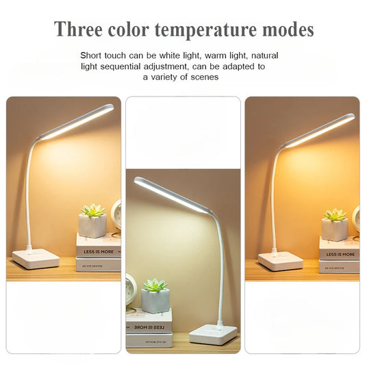 Foldable LED Book & Study Lamp with USB Charging