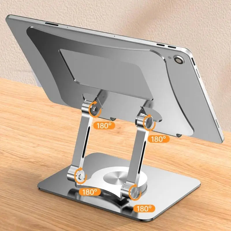 Adjustable Laptop Stand with 360 Degree Rotatable Base Foldable Laptop Holder for Desk Ergonomic Computer Notebook