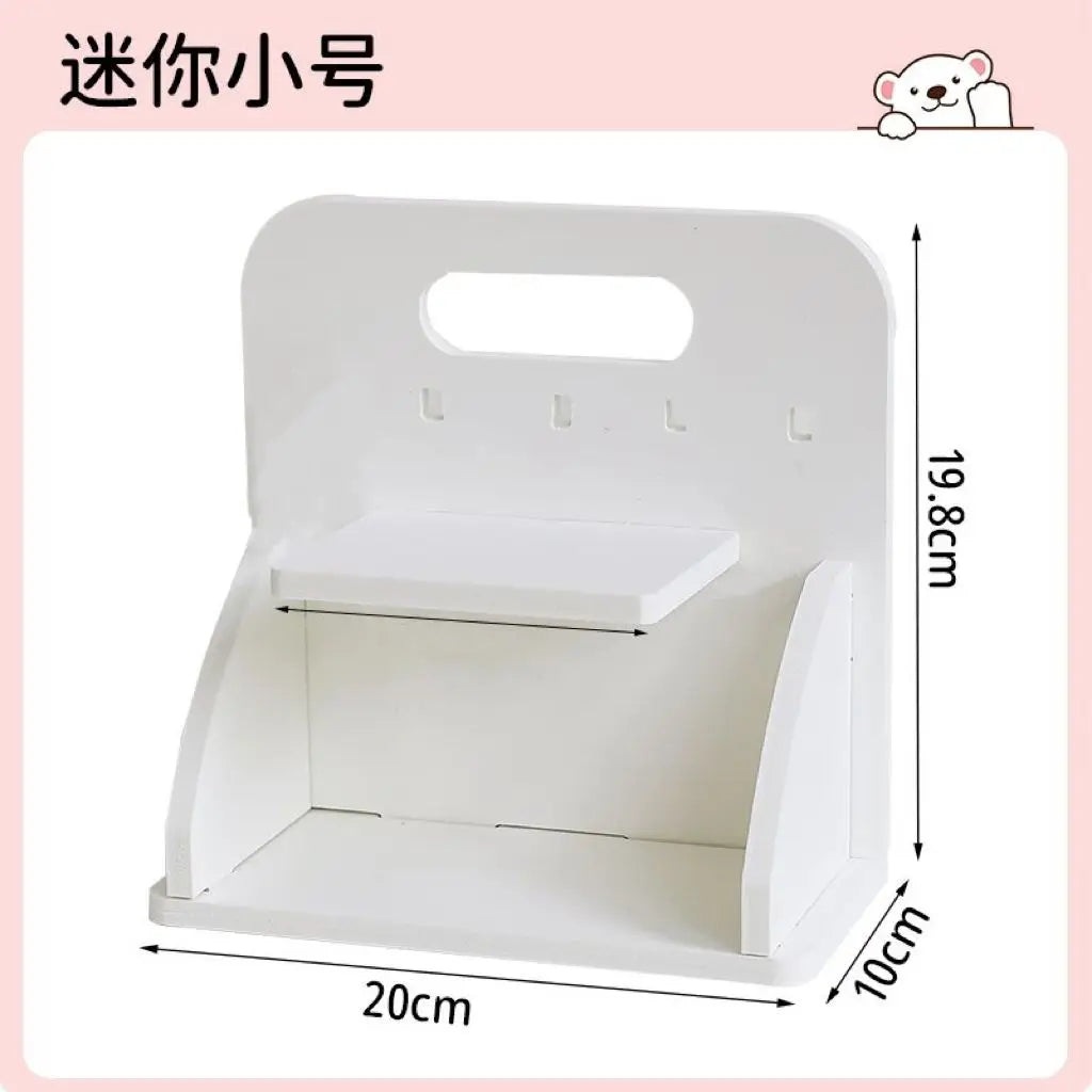Ins Style Desk Organizer Desktop Shelf Hole Board Daily Sundries Organizer Student Dormitory Desk Doll Display Stand Home Decors