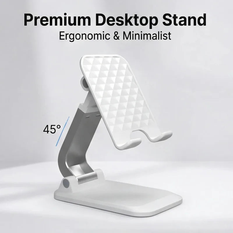 Foldable ABS Desktop Mobile Phone Stand For iPad iPhone Smartphone Support Tablet Desk Cell Phone Portable Holder Bracket
