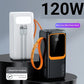 120W Fast Charging Power Bank with Built In Cables