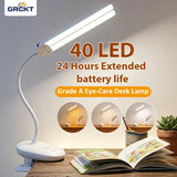 Rechargeable LED Clamp Lamp for Bedroom & Study