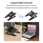 Foldable Laptop Cooling Stand Base Portable Notebook Cooler with 1 Cooling Fan Height Adjustable Radiator Bracket for Laptops
