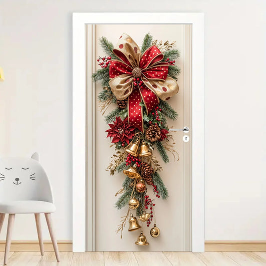 Festive Christmas Bell Wall Decor