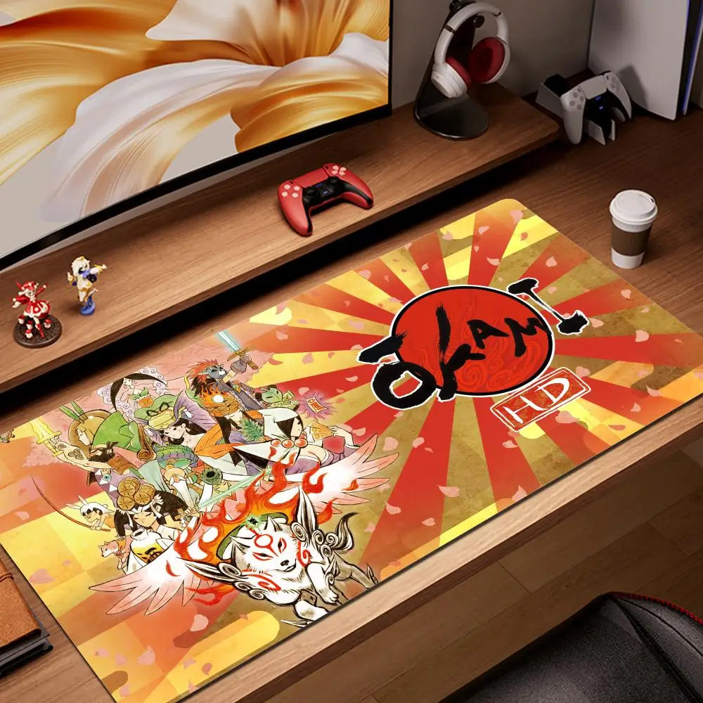 Okami Extended Keyboard & Mouse Desk Mat