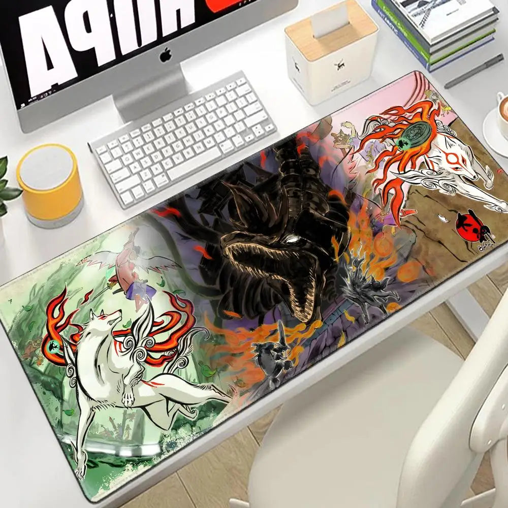 Okami Extended Keyboard & Mouse Desk Mat