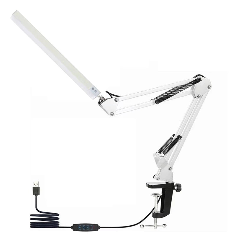 Rocker Arm LED Desk Lamp with 3 Lighting Modes