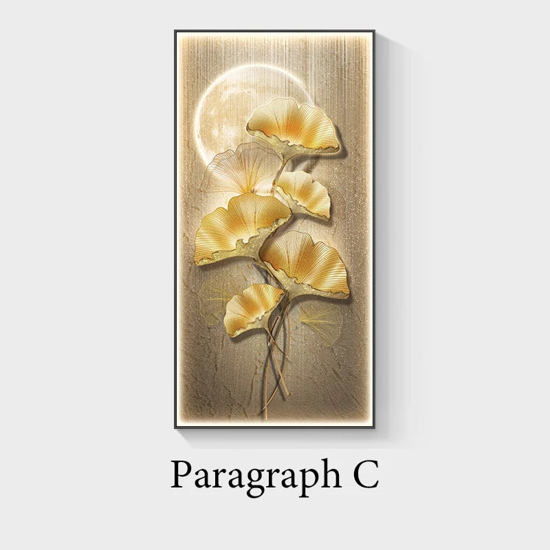 Luxury Wall Art with Ambient Lighting