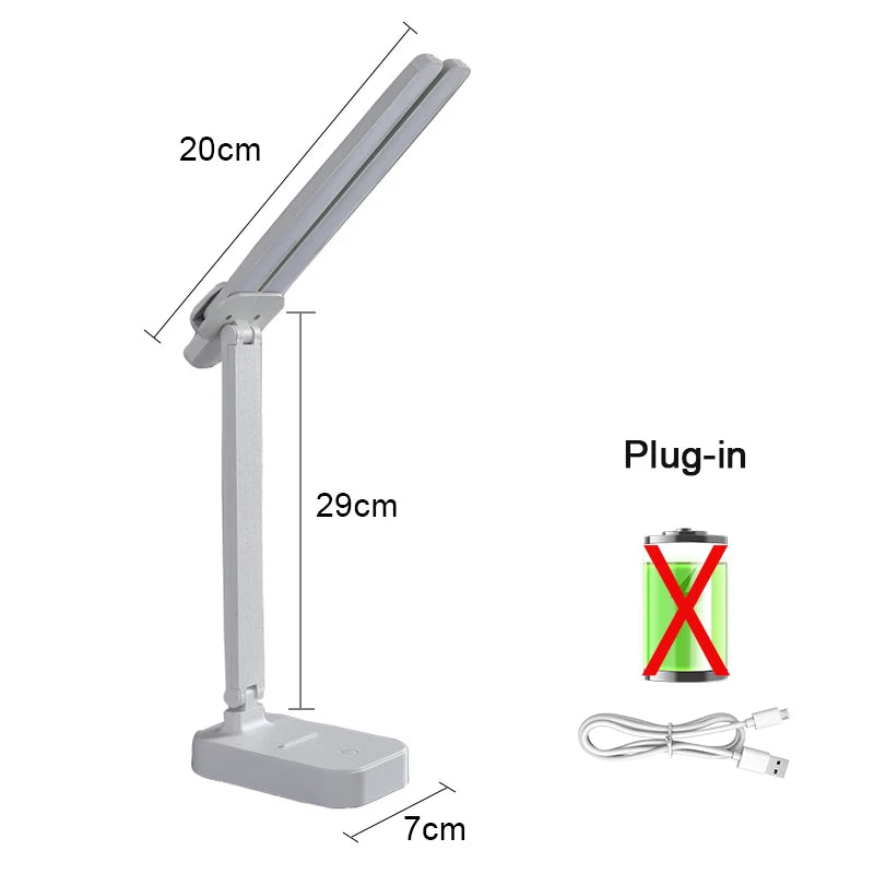 USB Rechargeable LED Desk Lamp with Touch Control