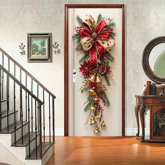 Festive Christmas Bell Wall Decor