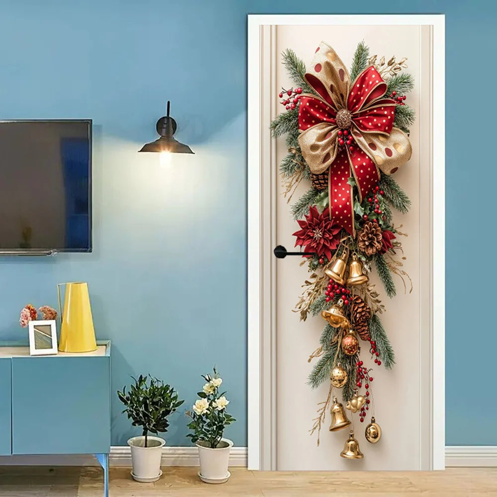 Festive Christmas Bell Wall Decor
