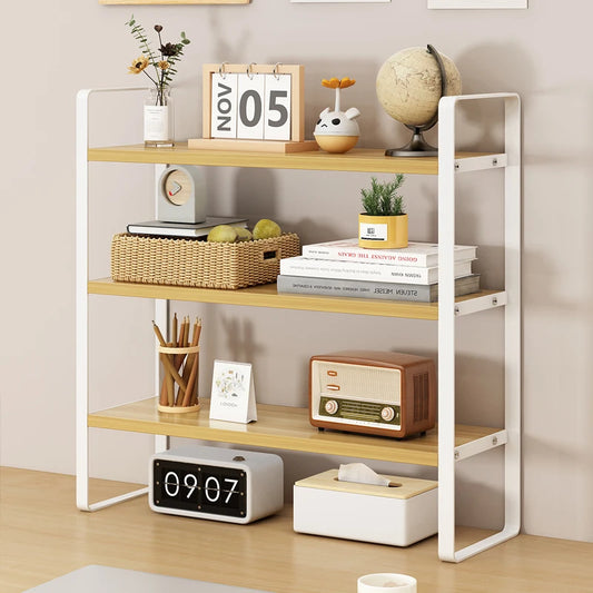 Multi-Layer Desk Organizer Rack Office Computer Table Storage Shelf Student Desktop Storage Bracket Layered Cabinet